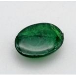 1.16ct Natural Tsavorite Garnet. Oval Cabochon IDT certified.