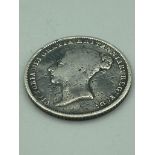 SILVER EARLY VICTORIAN SIXPENCE 1840 Young head. Extra fine condition.