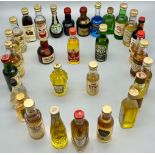 A selection of 30 assorted of miniature bottles of booze. See pictures for more info.