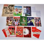 A Selection of Fourteen Arsenal FC Programmes to Include: Arsenal v Anderlecht 1970 2nd leg, Arsenal