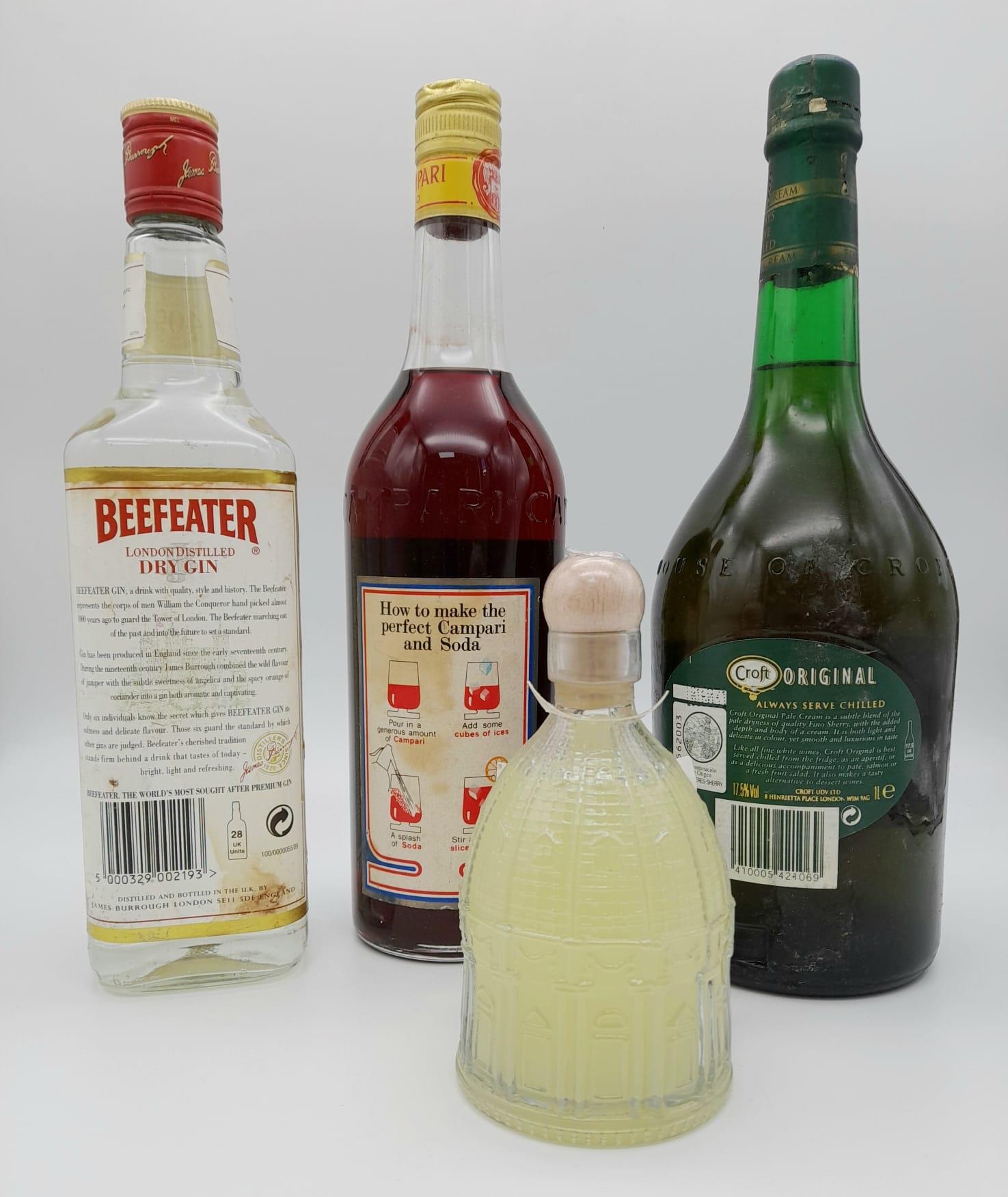 Mixed party lot consisting of Gin, Campari and Croft Sherry - Bild 2 aus 4