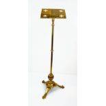 A Vintage Gilded Metal Lectern. Perfect for a musician or book reader. Two parts and expandable. Joi