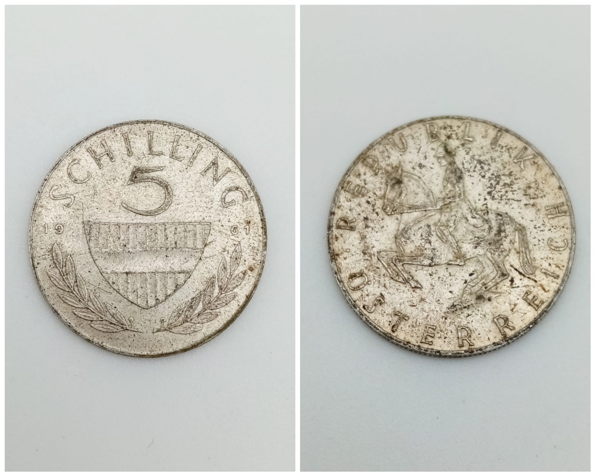 A 1961 5 SCHILLING COIN