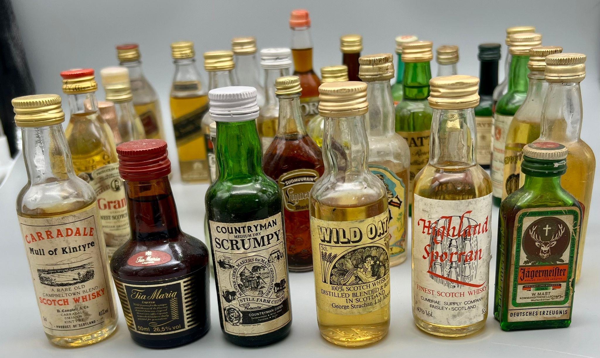 A selection of 30 assorted of miniature bottles of booze. See pictures for more info. - Bild 2 aus 5