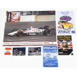 A Parcel of Motor Racing Memorabilia with Numerous Signatures such as; Barry Sheen from the John Pla