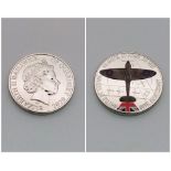 A Guernsey Commemorative Battle of Britain Anniversary Proof Coin.