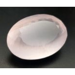 86.2ct Natural Oval cut Rose Quartz. GLI certified.