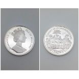 A Mint Condition 1997 Silver ‘Flight of Mohammed’ Crown in Capsule