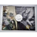 Mint Condition, Royal Mint ‘Sir Winston Churchill’ 2015 £20 Fine Silver Coin in unopened pack