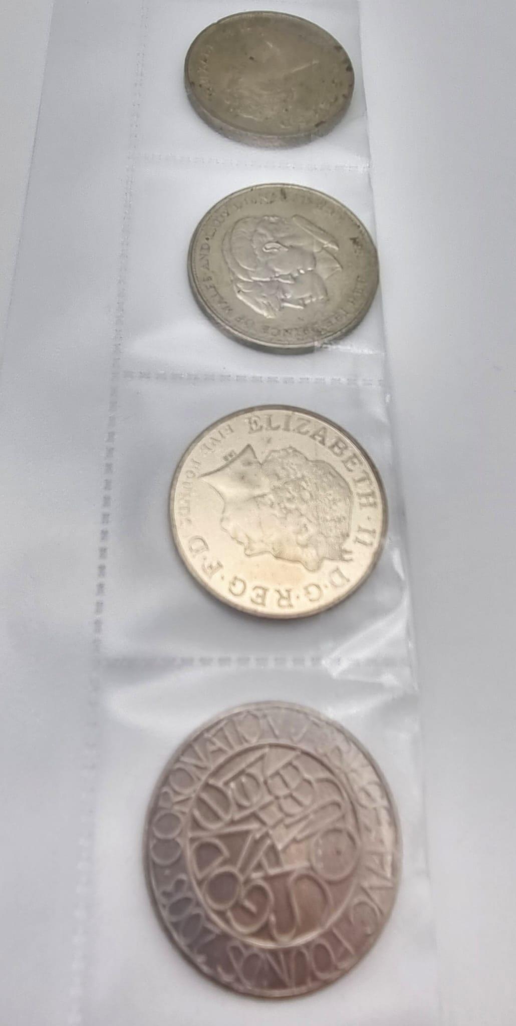 A Parcel of British Coinage Comprising; An Original Britain’s First Decimal Coin Pack, 4 x Silver Cr - Image 3 of 9