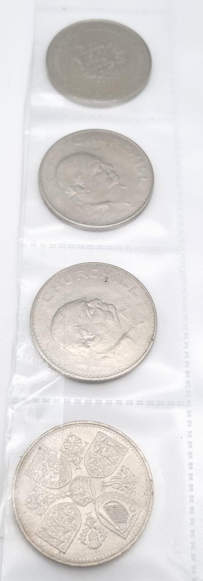 A Parcel of British Coinage Comprising; An Original Britain’s First Decimal Coin Pack, 4 x Silver Cr - Image 6 of 9