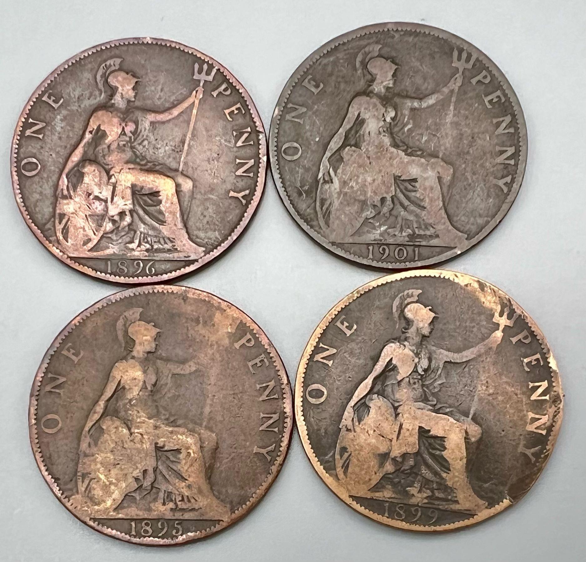 Collection of 100 Victorian Pennies, dates range from 1860-1901. - Image 2 of 3