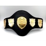 A 2012 British Cage-Fighting Association Championship Belt - Bantamweight class. Makers mark of