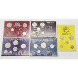 Three Proof Coin Sets: Solomon Islands, Barbados, Mexico, Denmark and Papua New Guinea