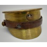 A WW1 French Trench Art Cap made from 1917 French Shell.