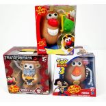 Three Very Collectable Mr Potato Head Toys. To include: Toy Story 3, Charlie Naseweis and