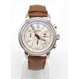 A Chopard Mille Miglia Competitor Chronograph Gents Watch. Automatic movement. Brown leather