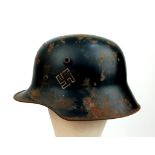 3rd Reich S.S.V.T. M17 Helmet. Typical of the Period.