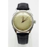 A Rare Vintage 1950s Omega Gents Military Watch. Automatic bumper movement. 2438-2 Fab Suisse. Cal