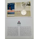 Excellent Condition Great Britain at War ‘WW2 Fire Service’ First Day Cover One Crown Coin and Stamp