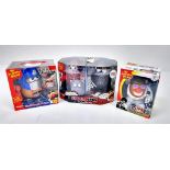 Three Very Collectable Mr Potato Head Toys. To include: Elvis Live, Spider Spud and Transformers. As
