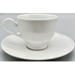 A WW2 German Cup & Saucer Dated 1939 Marked: H.U. for Heers Unterkunft (Quartermasters Stores).