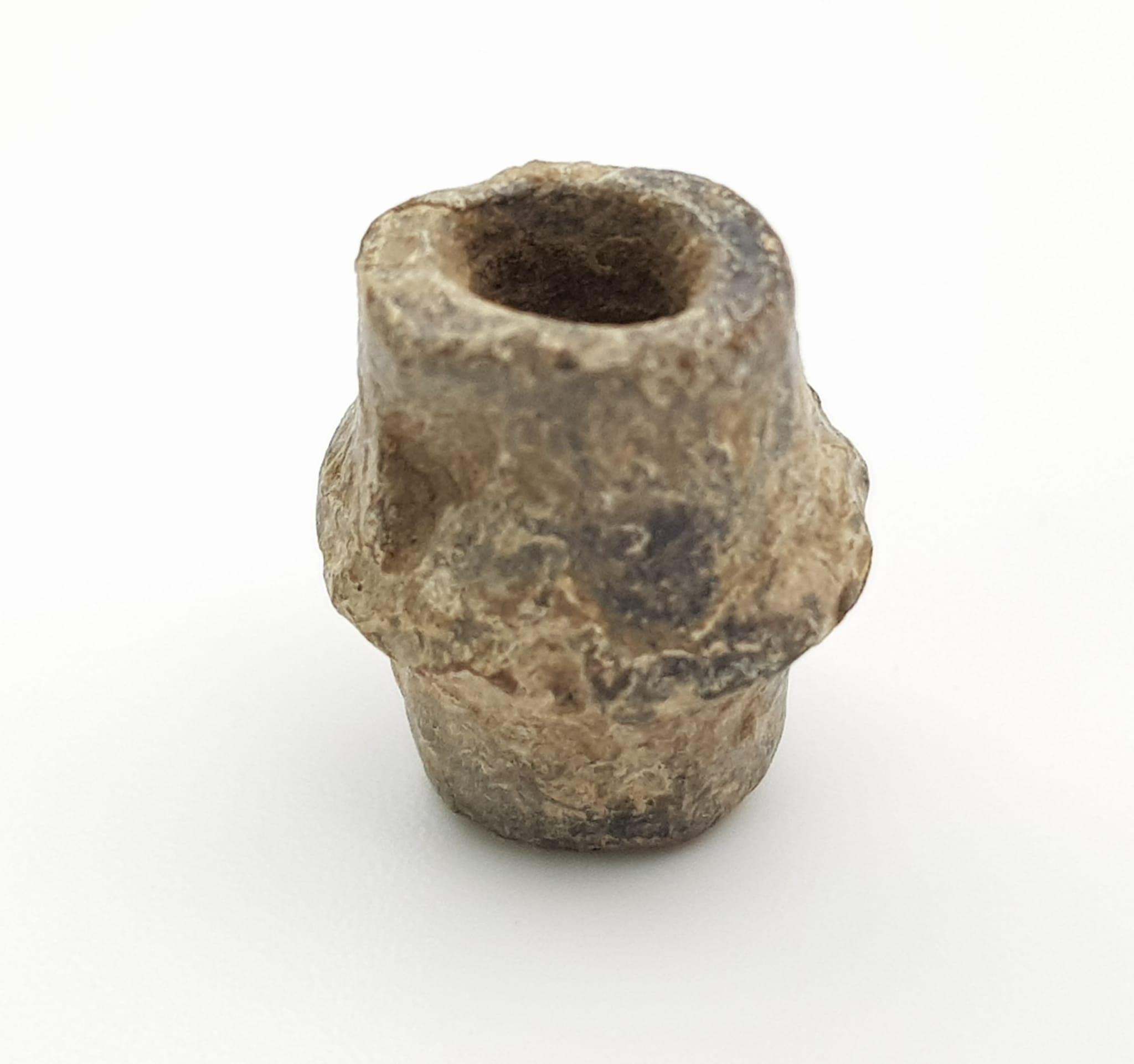 Ancient Roman Lead Spindle Whorl 1 - 3rd Century AD DIMENSION: 8mm x 13mm WEIGHT: 5.6g MATERIAL: