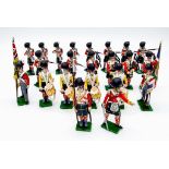 Twenty-two Gordon Highlander Battle of Waterloo Metal Soldiers - Made by the Tradition of London