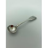 Antique SILVER Early Victorian Salt/mustard condiment spoon. Having clear Hallmark for Charles