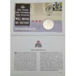 Excellent Condition Great Britain at War ‘WW2 Royal Broadcast’ First Day Cover One Crown Coin and
