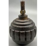 A WW1 German Inert Kugel (Ball Grenade). Makers mark on base.