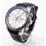 A CHOPARD GTS CHRONOGRAPH COMPETITOR IN STAINLESS STEEL WITH 3 SUBDIALS, SELF WINDING MOVEMENT, AS
