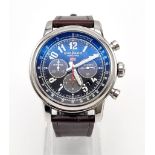 A Chopard Mille Miglia Competitor Chronograph Watch. Automatic movement. Brown leather strap.