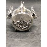 Russian Antique unusual silver stag/spice box Rare and very unusual item which would have sat in a