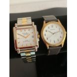 Two Gentlemans Quartz wristwatches,A SEKONDA with circular face and leather strap, together with a