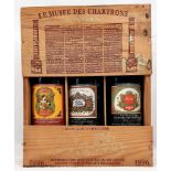 A Collection of Three Bottles of Red Wine - Le Musee Des Chatrons in a Presentation Case. 75cl x 3.