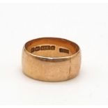 A 9K Rose Gold Ladies Band Ring. Size L. 5.1g