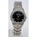 A Limited Edition Ingersoll Diamond Ladies Watch. No. 70 of 150. Stainless steel strap and case -