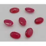 SELECTION OF OVAL RUBIES, APPROX 4.20CT TOTAL WEIGHT