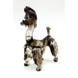 An artisan’s creation, a very collectable, handmade, MURANO glass, poodle dog, in original wooden