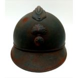 A WW1 French 1915 Model Infantry Helmet.