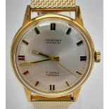 An Excellent Conditions Vintage J W Benson London 17 Jewel Incabloc Watch Gold Finish Manual Wind