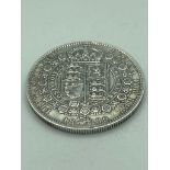 Victorian SILVER HALF CROWN 1889 in extra fine + condition. Clear and bold detail to both sides.