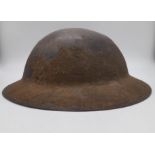 A WW1 South African Brodie Helmet with Insignia of the 4th South African Scottish.