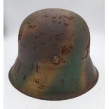 A WW2 Germany, Normandy M42 Helmet. Stamped E.T. 62 for the factory Eisenhutten Werke, Thale. Size