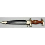 3 rd Reich NSKK Dagger – Ground Rohm Blade. Maker: E. P&S Solingen. The letter “O” stamped on the