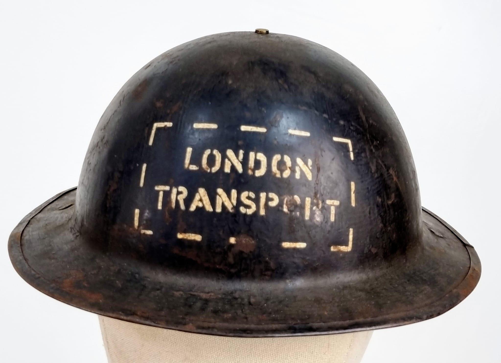 WW2 British Home Front British Transport Helmet.