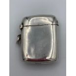 Antique SILVER VESTA having clear Hallmark for William Neale Chester 1895. 4.5 x 4 cm approx.