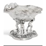 An Italian 20th century large solid silver bowl c1940. Weight 3165 grams heavy 26cm height 24cm