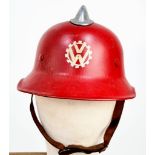 WW2 German Volkswagen Factory Fire Crew Helmet.